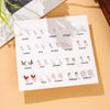 Women's Light Luxury Alloy White Pearl Earrings Set With Hollow Heart Butterfly And Flower Shapes Electroplated