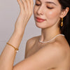 Women's Light Luxury Baroque Geometric Freshwater Pearl 316L Stainless Steel 18K Gold Plated Bracelet Jewelry