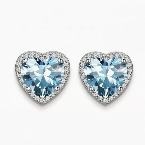 Women's Light Luxury Brass Heart Shape Zircon Clip On Earrings With Electroplated Finish For Non Pierced Ears Elegant Fashion Jewelry