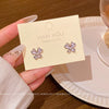 Women's Light Luxury Butterfly Insect Shape Copper Electroplated Zircon Earrings