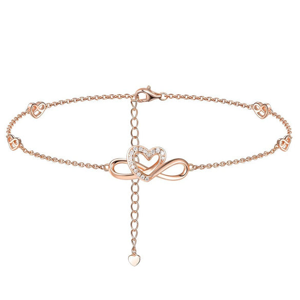 Women's Light Luxury Copper Butterfly Pendant Anklet Elegant Fashion Insect Charm Ankle Chain For Daily Wear