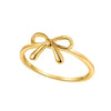 Women's Light Luxury Copper Electroplated Bow Ring