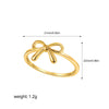 Women's Light Luxury Copper Electroplated Bow Ring
