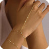 Women's Light Luxury Copper Four Leaf Clover Flower Bracelet With Zircon Electroplated Adjustable Elegant Jewelry