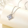 Women's Light Luxury Copper Four Leaf Clover Zircon Necklace With Mixed Gem Inlay O Chain Clavicle Necklace