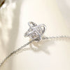 Women's Light Luxury Copper Four Leaf Clover Zircon Necklace With Mixed Gem Inlay O Chain Clavicle Necklace