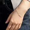Women's Light Luxury Copper Geometric Cross Bracelet With Electroplated Simple Versatile Fine Jewelry Design