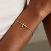 Women's Light Luxury Copper Geometric Cross Bracelet With Electroplated Simple Versatile Fine Jewelry Design