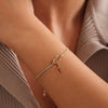 Women's Light Luxury Copper Geometric Cross Bracelet With Electroplated Simple Versatile Fine Jewelry Design