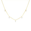 Women's Light Luxury Copper Inlaid Zircon Flower Necklace Geometric Pendant Clavicle Chain With Electroplated Finish