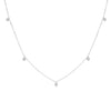 Women's Light Luxury Copper Inlaid Zircon Flower Necklace Geometric Pendant Clavicle Chain With Electroplated Finish