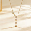 Women's Light Luxury Copper Star Pendant Necklace With Gold Electroplated Finish Elegant Fashion Jewelry Gift
