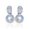 Women's Light Luxury Copper Ushape Geometric Pearl Earrings