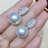 Women's Light Luxury Copper Ushape Geometric Pearl Earrings