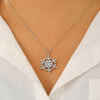 Women's Light Luxury Diamond Snowflake Pendant Necklace Electroplated Zinc Alloy Christmas Holiday Jewelry