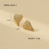 Women's Light Luxury Exaggerated Curved Titanium Steel And Stainless Steel Earrings With Electroplating And Geometric Style