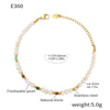 Women's Light Luxury Freshwater Pearl Natural Stone Geometric Electroplated Bracelet
