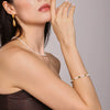 Women's Light Luxury Freshwater Pearl Natural Stone Geometric Electroplated Bracelet