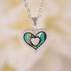 Women's Light Luxury Geometric And Heart Shape Pendant Necklace Copper Stainless Steel Electroplating Jewelry