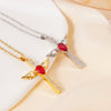 Women's Light Luxury Geometric Copper Diamond Necklace With O Word Chain And Electroplating