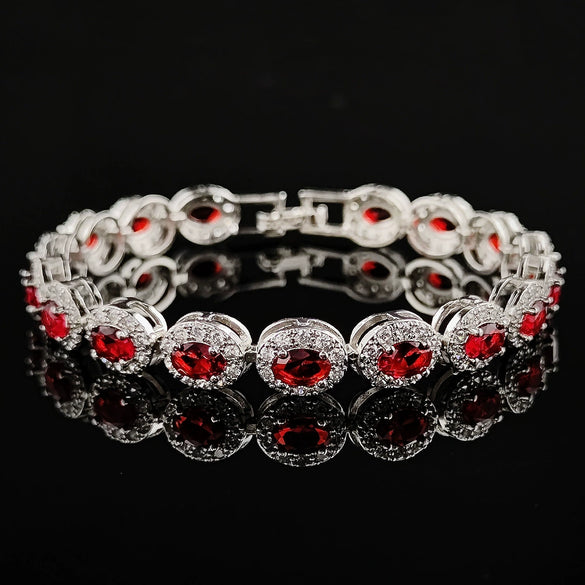 Women's Light Luxury Geometric Copper Eggshaped Bracelet