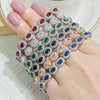 Women's Light Luxury Geometric Copper Eggshaped Bracelet