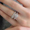 Women's Light Luxury Geometric Copper Ring With Zirconia Design
