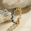 Women's Light Luxury Geometric Copper Zircon Ring