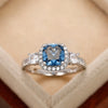 Women's Light Luxury Geometric Copper Zircon Ring