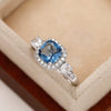 Women's Light Luxury Geometric Copper Zircon Ring