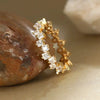 Women's Light Luxury Geometric Copper Zircon Ring