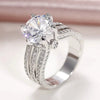 Women's Light Luxury Geometric Copper Zircon Ring