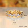 Women's Light Luxury Geometric Copper Zircon Ring