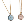 Women's Light Luxury Geometric Cross Necklace With Colorful Enamel Pendant Copper Electroplated Clavicle Chain