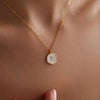 Women's Light Luxury Geometric Cross Necklace With Colorful Enamel Pendant Copper Electroplated Clavicle Chain