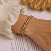 Women's Light Luxury Geometric Diamond Zircon Titanium Steel Bracelet