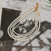 Women's Light Luxury Geometric Handmade Imitation Pearl Clavicle Chain Necklace