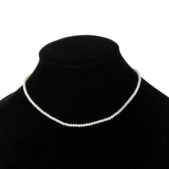Women's Light Luxury Geometric Handmade Imitation Pearl Clavicle Chain Necklace