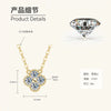 Women's Light Luxury Geometric Moissanite S925 Sterling Silver Earrings With Electroplating