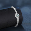 Women's Light Luxury Geometric Moissanite 925 Sterling Silver Bracelet