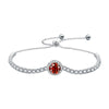 Women's Light Luxury Geometric Moissanite 925 Sterling Silver Bracelet