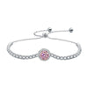 Women's Light Luxury Geometric Moissanite 925 Sterling Silver Bracelet