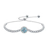 Women's Light Luxury Geometric Moissanite 925 Sterling Silver Bracelet