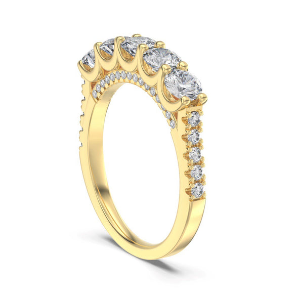 Women's Light Luxury Geometric S925 Silver Ring With Electroplating