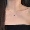 Women's Light Luxury Geometric S925 Sterling Silver Electroplated Cross Chain Necklace