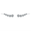 Women's Light Luxury Geometric S925 Sterling Silver Inlaid Zircon Earrings With Diamond Design