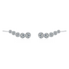 Women's Light Luxury Geometric S925 Sterling Silver Inlaid Zircon Earrings With Diamond Design