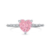 Women's Light Luxury Geometric 925 Silver Ring With Ice Flower Cut High Carbon Diamond Zircon And Electroplating