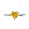 Women's Light Luxury Geometric 925 Silver Ring With Ice Flower Cut High Carbon Diamond Zircon And Electroplating