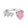 Women's Light Luxury Geometric 925 Silver Ring With Ice Flower Cut High Carbon Diamond Zircon And Electroplating